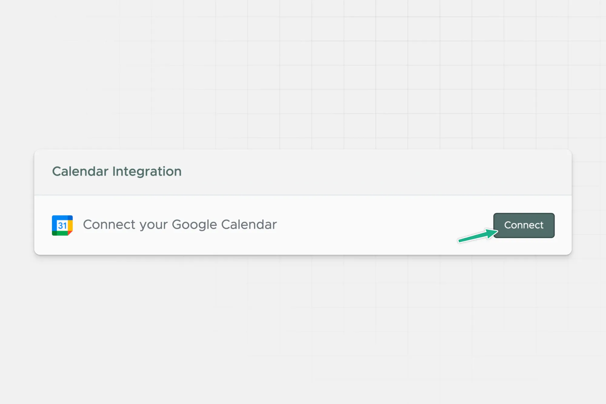 connect to your google calendar